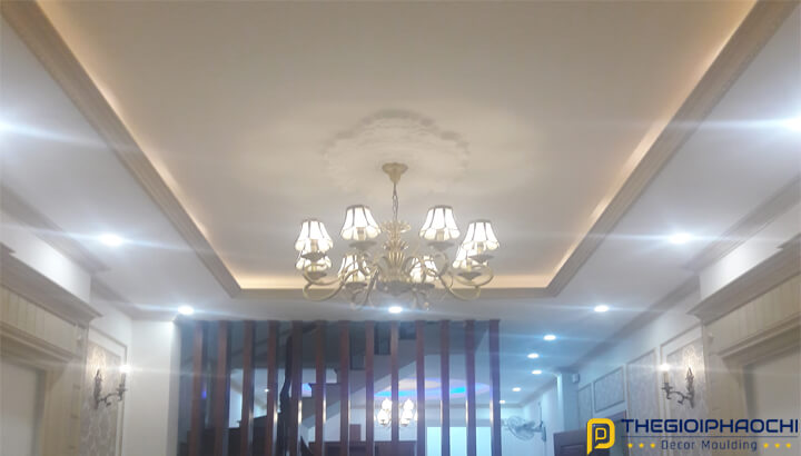 Mẫu Công Trình Thực Tế Sử Dụng Phào Chỉ Trần Nhựa Hàn Quốc